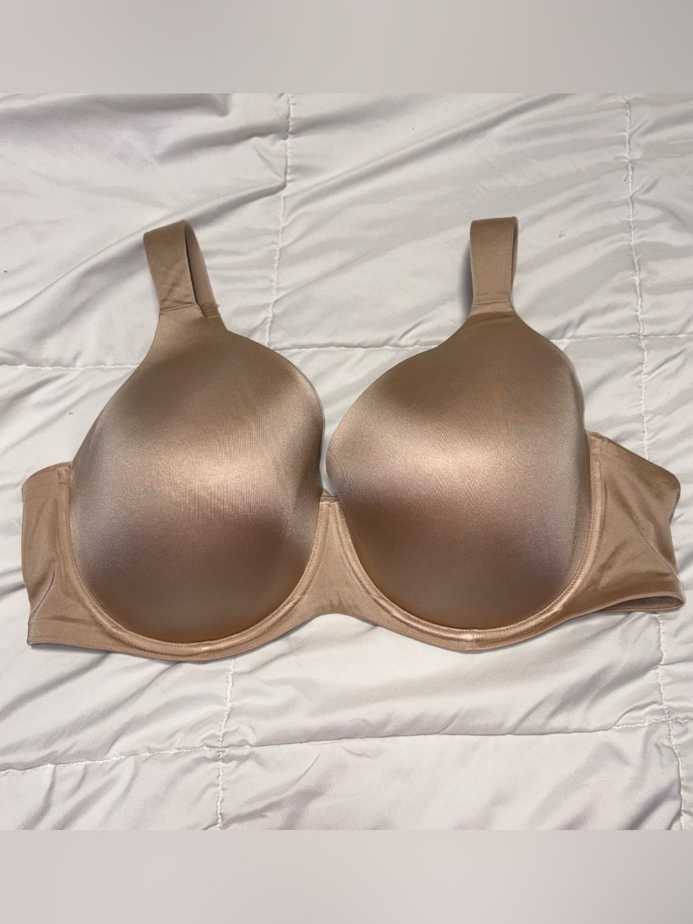 dreamfit bra t shirt underwire 46DD nude tan beige - Picture 2 of 5